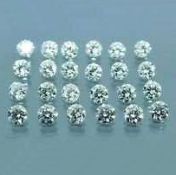 Set of 24 - 0.72ct. Round Brilliant Diamonds Untreated