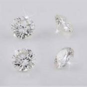 Set of 4 - 0.28ct. Round Brilliant Diamonds - G-H / I