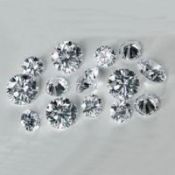 Set of 14 - 0.90 ct. Round Brilliant Diamonds G-H/ SI-I