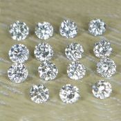 Set of 15 - 1.50 ct. Diamond Lot - H-I / SI-I UNTREATED