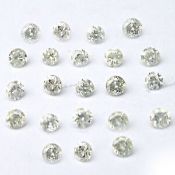 Set of 22 - 0.66 ct. Round Brilliant Diamonds UNTREATED