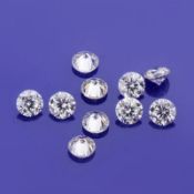 Set of 10 - 0.80ct. Round Brilliant Diamonds G-H / SI-I