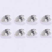 Set of 8 - 0.80 ct. Pear Diamonds - H-I / I UNTREATED