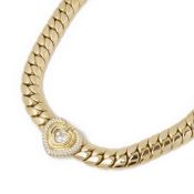 Chopard 18k Yellow Gold Happy Diamonds Necklace