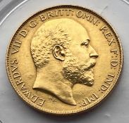 Choice 1902 matt proof gold half sovereign (Spink 3974A)