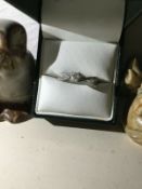 Platinum .50ct total Diamond Ring