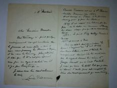 Lucien Pissarro French Painter Autograph letter about Camille Pissarro