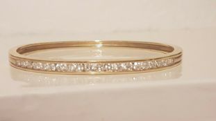 SWAG Bracelet Bangle 18ct Yellow Gold With 20 Diamonds 2.08ct 21.5 grams