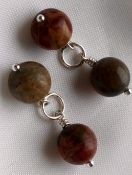 Picture Jasper multi colour Cuff Links