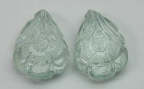 17.66 Ct Natural Aquamarine Carving