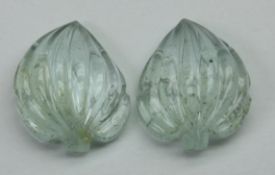30.84 Ct Natural Aquamarine Carving