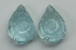 20.16 Natural Aquamarine Carving