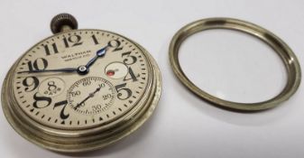 Waltham 8 Day Screw Bezel Travel Clock