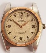 Rolex Oyster Perpetual Certified Chronometer Bubbleback Case Type 5015 For Restoration