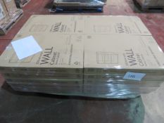 (1011) LARGE PALLET OF KITCHEN STOCK TO CONTAIN 20 X 500MM WIDE WALL CABINET WHITE CABINET ADJU...