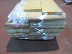 (1024) LARGE PALLET TO CONTAIN VARIOUS NEW KITCHEN STOCK TO INCLUDE: 300MM WIDE DOORS TO FIT TA...