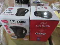 (79) PALLET TO CONTAIN 98 X QUEST 1.7L 2200 WATT BLACK KETTLE. PRODUCT IS BRAND NEW BOXES MAY ...