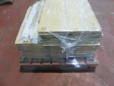 (1028) LARGE PALLET TO CONTAIN VARIOUS NEW KITCHEN STOCK TO INCLUDE: IVORY STYLE REVERSIBLE BAS...