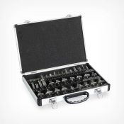 (S6) 35 Piece Router Bit Set Comprising 35 pieces of Tungsten Carbide Tipped (TCT) router saw ...