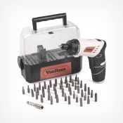 (S75) Rose Gold Cordless Screwdriver & Bit Set Powerful 3.6V Li-Ion cordless screwdriver (char...