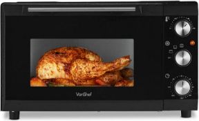 (S298) 35L Mini Oven Cooker and Grill with 3 Cooking Functions, Adjustable Temperature Control ...
