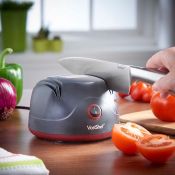 (S101) Electric Knife Sharpener Professionally sharpen your knives at home! Two stage sharpeni...