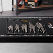 (S102) 5pc Locking Plier Set Firmly grip, twist and hold materials with this 5pc plier set, fe...