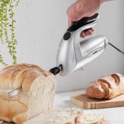 (S27) 150W Electric Carving Knife Carve effortlessly through meats, bread, vegetables, fruit a...