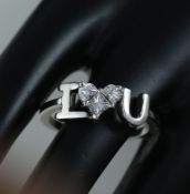 14K White Gold IGI Certified 