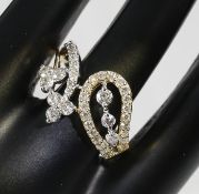 IGI Certified 18 K / 750 Yellow Gold Diamond Ring