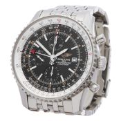 2008 Breitling Navitimer World Chronograph Stainless Steel - A24322