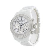 2010 Chanel J12 Diamond Chronograph Ceramic - 1008