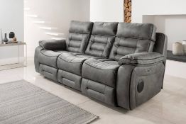 Sierra Tech 3 seater electric reclining sofa with music system