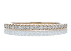 9k Rose Gold Diamond Half Eternity Ring G SI 0.25 Carats