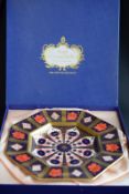 Royal Crown Derby 1128 Octagonal Dish In Original Box