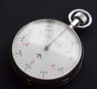 Nero Lemania Military Stop Watch