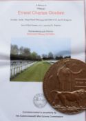 WW1 Bronze Death Plaque