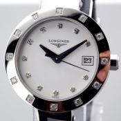 Longines L5.175.0 Diamond Bezel & Dial Steel Wrist Watch