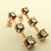 Antique Design Jewellery - 8K Rose / Pink Gold Earring