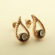 Antique Design Jewellery - 8K Rose / Pink Gold Earring