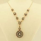 Antique Design Jewellery - 8K Rose / Pink Gold Necklace