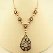 Antique Design Jewellery - 8K Rose / Pink Gold Necklace