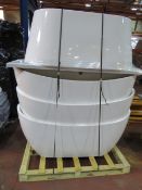 (2N) PALLET TO CONTAIN 5 x BATHS TO INCLUDE 4 x LUXURY FREESTANDING BATHS. ORIGINAL RRP CIRCA ?...