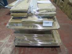 (1008) LARGE PALLET TO CONTAIN VARIOUS NEW KITCHEN STOCK TO INCLUDE: WHITE COUNTRY STYLE 600MM ...