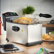 (NN97) 3L Deep Fat Fryer Large 3L capacity Deep Fat Fryer – perfect for frying sweet and sa...