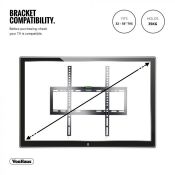 (NN11) 32-55 inch Flat-to-wall TV bracket Please confirm your TV’s VESA Mounting Dimensions ...