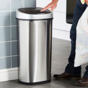 (NN19) 50L Sensor Bin - Stainless Steel Innovative, hygienic and convenient! LED Infrared Sens...