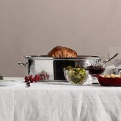 (NN16) Stainless Steel Lidded Roaster This large lidded roaster is perfect for preparing whole...