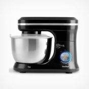 (NN43) 1200W Black Stand Mixer 8 speed settings, a pulse function and a stainless steel dough ...