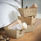 (NN60) Set of 4 Seagrass Baskets Set of 4 multi-purpose baskets Great for storing a range of ...